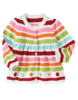 Gymboree Cozy Cutie Sweater Size 2T 3T 4T 5T Stripe Dot Cardigan Striped