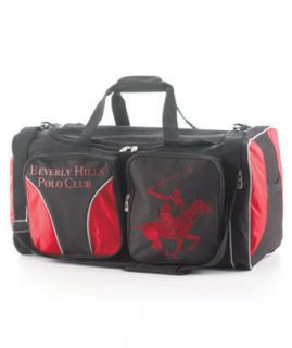 Red Beverly Hills Polo Club Duffel Gym Travel Overnight Carry on Unisex Bag