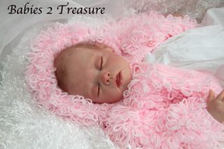 BABIES2TREASURE Beautifull Reborn Baby Girl Doll Newborn Lara by The Cradle