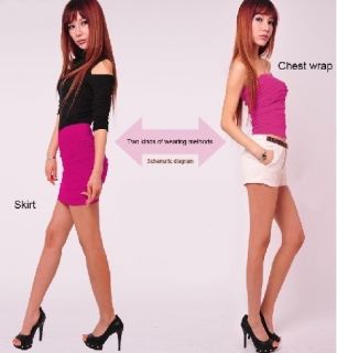 Summer Cool Women Sexy Mini Skirt Slim Fit Seamless Stretch Tight Fitted Skirt