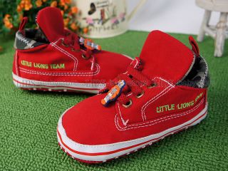 New Toddler Baby Boy Red Casual Shoes UK Size 4 A991