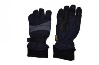 TD Kombi Gore Tex Primaloft Ski Gloves Black Fleece Lined Adjustable Fit L