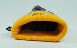 Adidas New Winter NBA Basketball Lakers Toddler Beanie with Pompom Hat 24F6Z