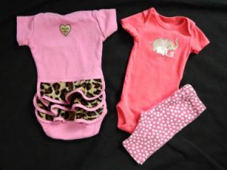 Baby Girl Spring Summer Outfit Clothing Lot Newborn NB 0 3 3 Months