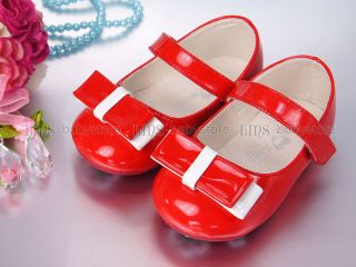 New Toddler Kids Girl Red Mary Jane Shoes Size 5 6 7 BS941