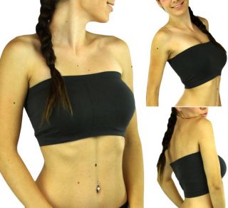 1 Basic Bandeau Strapless Tube Bra Top Seamless No Pad Soft Choose Your Color TB