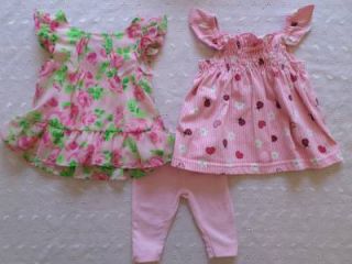 Baby Girl Clothes Lot Dresses Leggings and Bloomers 0 3 Months Cute