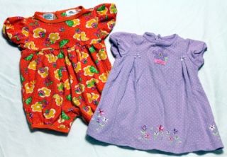Used 45 PC Baby Girl 12 Month Spring Summer Clothes Lot 7023