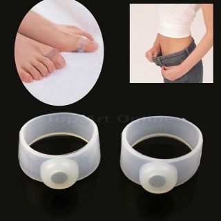 10 Pairs Slimming Health Silicon Magnetic Foot Massage Lose Weight Toe Ring