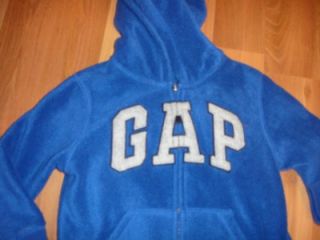 Boys Baby Gap Blue Fleece Zip Up Logo Hoodie Jacket Pants Outfit Lot 5 5T