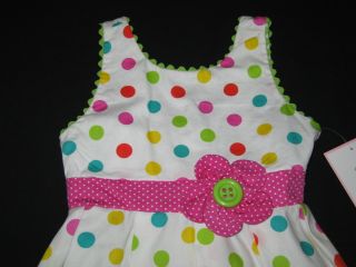 New "Bright Gumballs" Easter Dress Girls Clothes 6M Spring Summer Boutique Baby