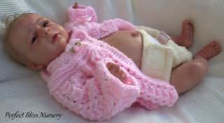 Tiny Reborn Doll Newborn Baby Girl Angel Sculpt by Olga Auer Limited Edition