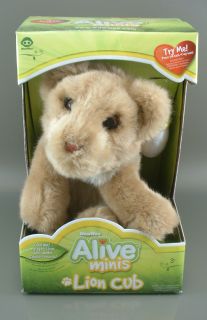 WowWee Minis Baby Alive Animated Talking Plush Lion Cub w Bottle Interactive Toy