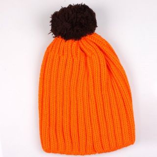 Kids Girl Boys Star Winter Knit Crochet Beanie Hat Orange for Baby Gifts on Sale