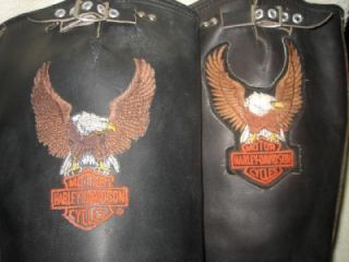 Vintage Mens Harley Davidson Motorcycle Boots Black Steel Toe 13