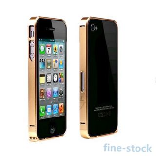 New Gold Ultra Thin 0 7mm Aluminum Metal Blade Bumper Frame Case for iPhone 4 4S