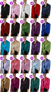 New Pashmina Scarf Shawl Wrap Cape Cashmere Silk Wool More Design Colors 109s
