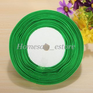 50yd 10mm Wedding Satin Woven Edge Sheer Organza Tulle Ribbon Party Craft New