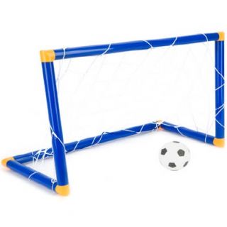 Childs Kids Boys Toy Plastic Training Soccer Football Goal Posts Net Ball