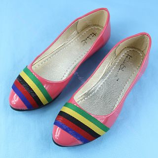 New Womens Girls Shoes Casual Ballet Low Heels Flat Loafers Casual Preppy