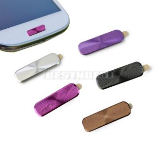 5 Color Aluminium Metal Home Button Stickers for Samsung Galaxy S4 Note 2 I9500