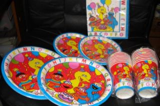 New Sesame Street Party Set Supplies Elmo Plates Cups