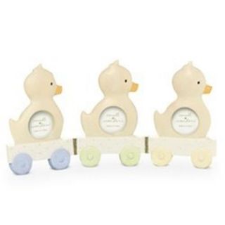 Ducks in Row Baby Shower Gift Ideas Nursery Rubber Duckyhinged Frame Set