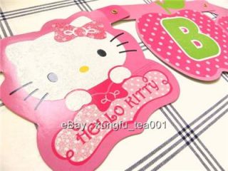 Sanrio Hello Kitty Happy Birthday Party Supplies Letter Banner Decoration New