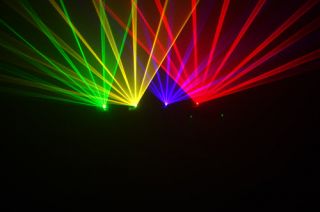 480mW Red Green Yellow Purple Rgpy 4 Lens DJ Laser Light Party Stage Disco DMX