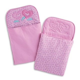 American Girl Bitty Baby's Twins Blossom Sleeping Bag for Dolls Pink Purple New
