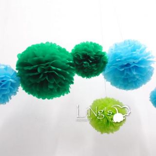 15" Wedding Tissue Paper Pom Poms Party Xmas Home Outdoor Flower Ball Decoration