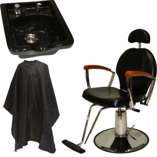 All Purpose Salon Barber Chair Ceramic Shampoo Bowl