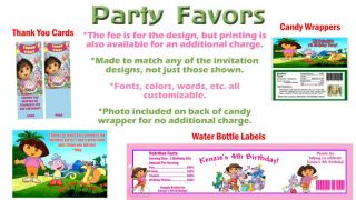 Dora The Explorer Go Diego Go Birthday Party Ticket Invitations Supplies Favors