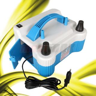 Electric Balloon Inflator Pump Two Nozzle 110V 680W Air Blower Portable Cool
