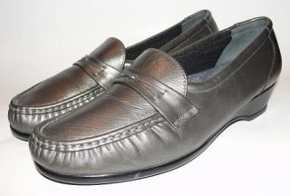 Womens SAS Tripad Pewter Silver Easier Shoes Loafers 8 5 w Wide on Shoes Walking