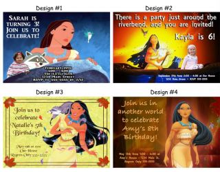 Princess Pocahontas Birthday Party Ticket Invitations Supplies and Favors