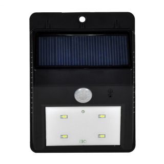 Solar 4 LED Motion Sensor PIR Wall Mount Garden Flood Light Lamp Path Yard