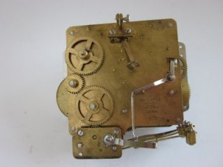 Vtg Franz Hermle 341 020 Clock Movement Brass Gears Parts Altered Art Steampunk