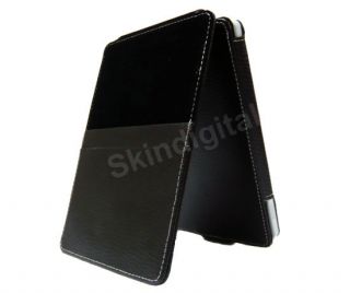 For Kobo Touch eReader Black Genuine Leather Case Cover Flip