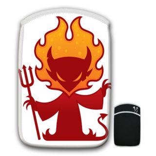 Cool Looking Firey Red Devil Trident Scepter Tablet eReader Sleeve Case Cover