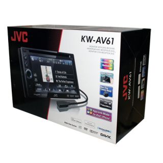 New JVC KW AV61 in Dash 6" Car Video Touchscreen Monitor DVD  Player Receiver