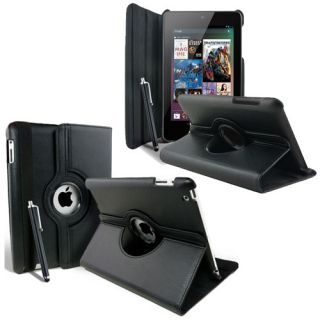 Leather 360 Degree Rotating Stand Case Cover for Various Tablets with Sleep Wake