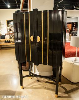 The Platt Collections Art Deco Black and Gold Cabinet
