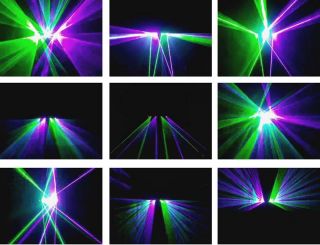 Authentic SHINP DL 55GP 4 Lens 290mW DMX Green Purple DJ Laser Disco Stage Light