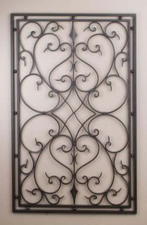 Wrought Iron Metal Rect Wall Decor Grill Grille 30x48