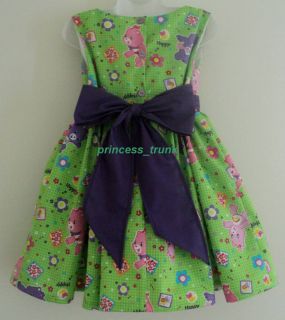 Princess Trunk Cute Care Bear Happy Jumper Dress Custom Sz 12M 10yrs