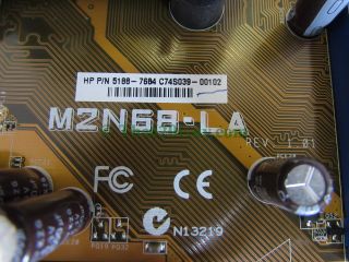 HP Narra GL8E 5188 7684 Asus M2N68 La Rev 1 01 Motherboard Athlon 64 2 2GHz CPU