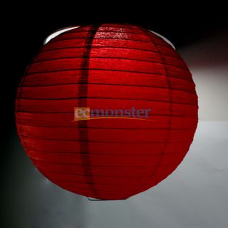 10 Pcs 12" Red Round Chinese Japanese Paper Lantern for Wedding Party Decor