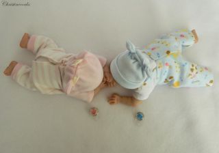 ღ♥ღ♥ooak Hand Sculpted Mini Artist Polymer Clay Baby Boy Art Dollღ♥ღ♥