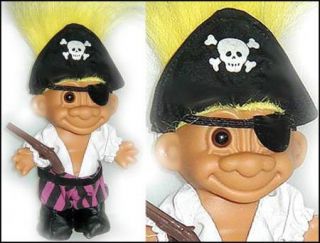 Russ Pirate Troll Eye Patch Pistol Buccaneer New in Bag Old Store Stock